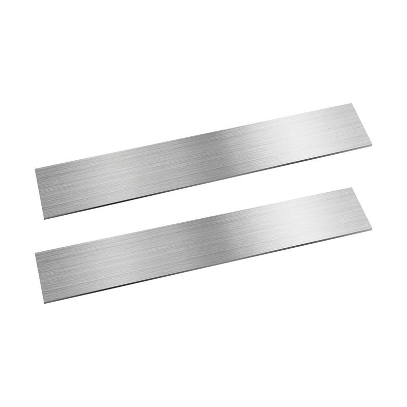 SUNKOO 2PCS 304 Stainless Steel Flat Bar, 5/32" Thick 1-31/32" Wide 12" Long, Brushed Finish Trim Strips for DIY Craft Supplies, Furniture Hardware & Metalworking Materials - Image 1